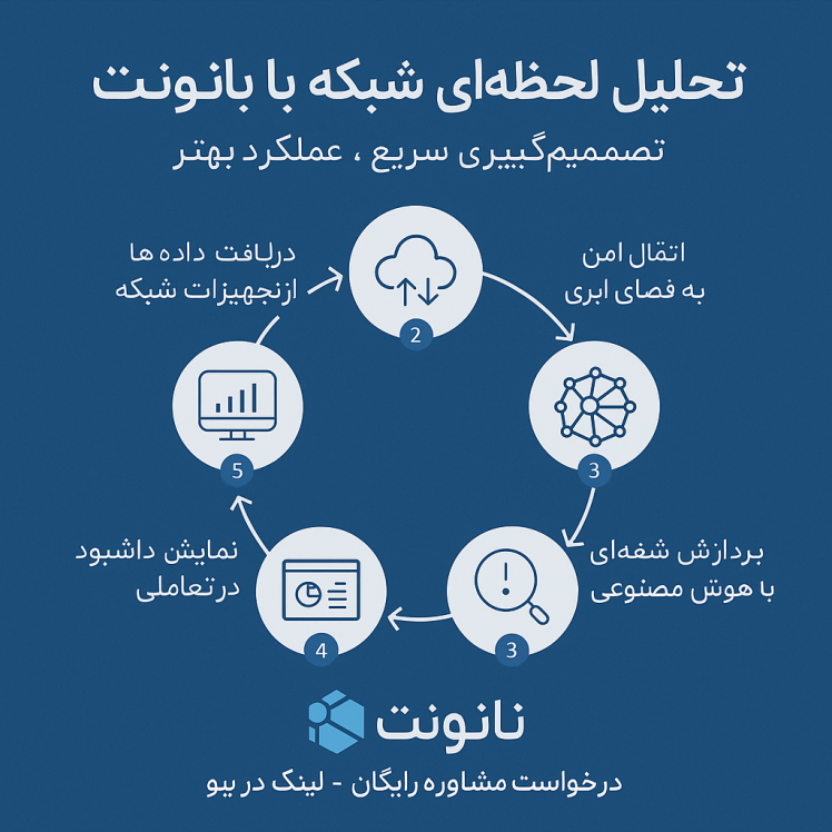 تحلیل داده‌های شبکه در زمان واقعی با نانونت